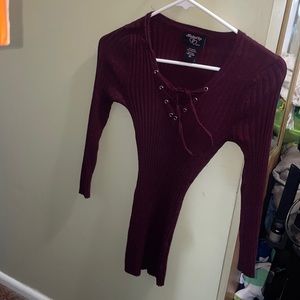 Hooked up long sleeve sweater